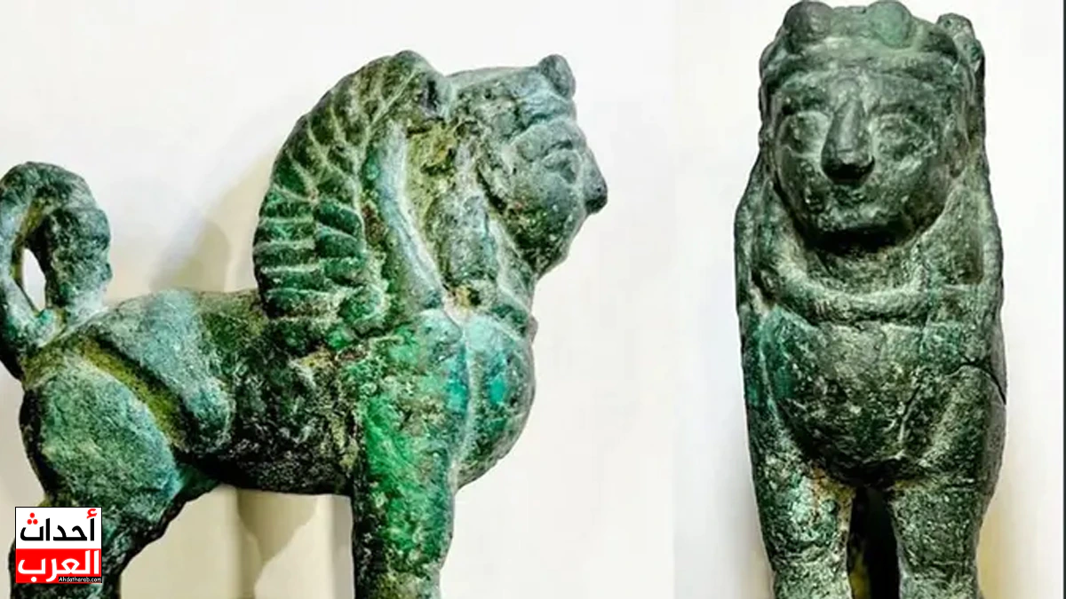 تمثال يمني نادر في مزاد إسرائيلي وسط استمرار تهريب الآثار تمثال أبو الهول البرونزي الصغير