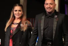 الفنان المصري أحمد السقا وزوجته الإعلامية مها الصغير