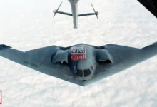 القاذفة الأميركية B-2 Spirit التي تحمل قنابل خارقة للتحصينات (رويترز)