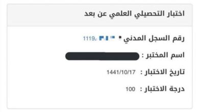 رابط نتائج التحصيلي2025