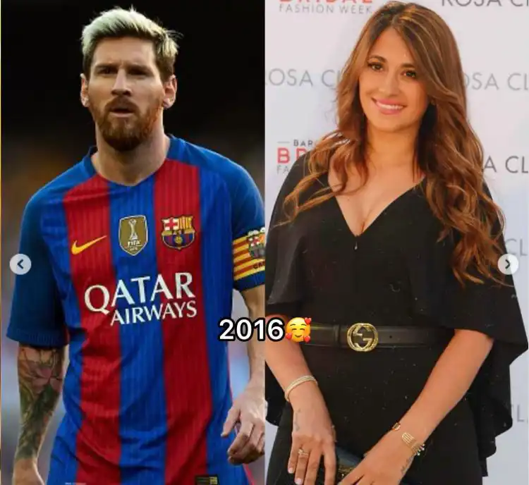 أنتونيلا روكوزو زوجة ميسي قبل وبعد الزواج منه