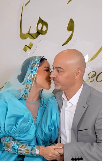 زفاف هيا كرزون على عمر الكيكي الاسطوري