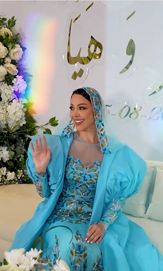 زفاف هيا كرزون على عمر الكيكي الاسطوري