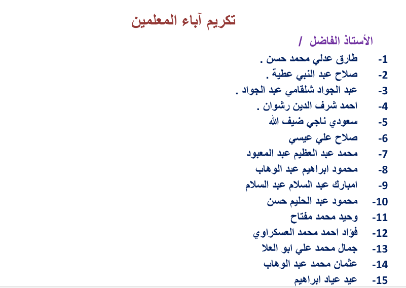 مجموعة التكافل الاجتماعي بالقايات برئاسة الدكتور محمد مخلوف القاياتي تكرم المعلمين والاوائل