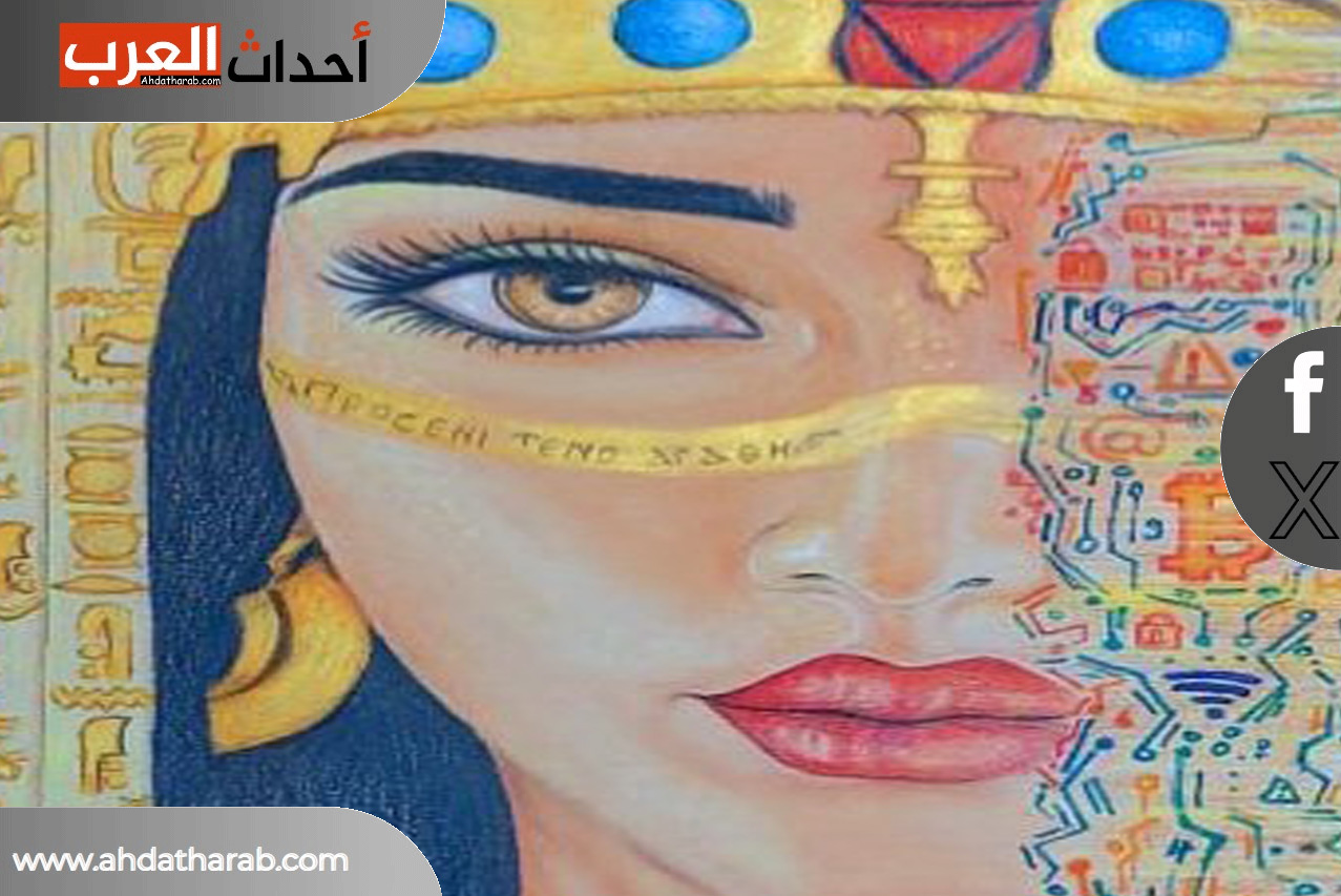 الفنانة المصرية منه سعد تشارك بلوحتين في معرض بياف-2025 معرض BIAF-2025