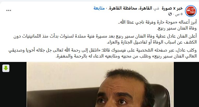 من هو الفنان سمير ربيع